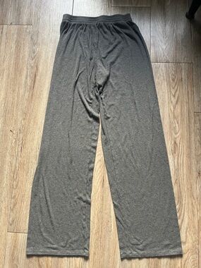 Babaton Wide Leg Waffle Pants in Charcoal Gray
